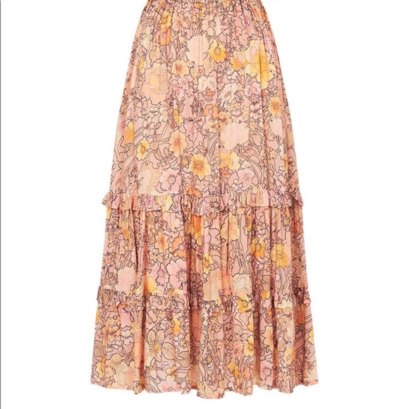 Spell Amethyst Garden Party Dress in Blush